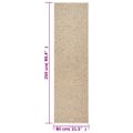 vidaXL Koberec ZIZUR 80x250 cm jutový vzhľad interiér a exteriér