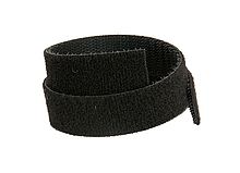 Obojstranný suchý zips Solarix, šírka 10mm, 25m, čierny