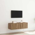vidaXL TV nástenná skriňa 100 x 35 x 31 cm Remeselný dub