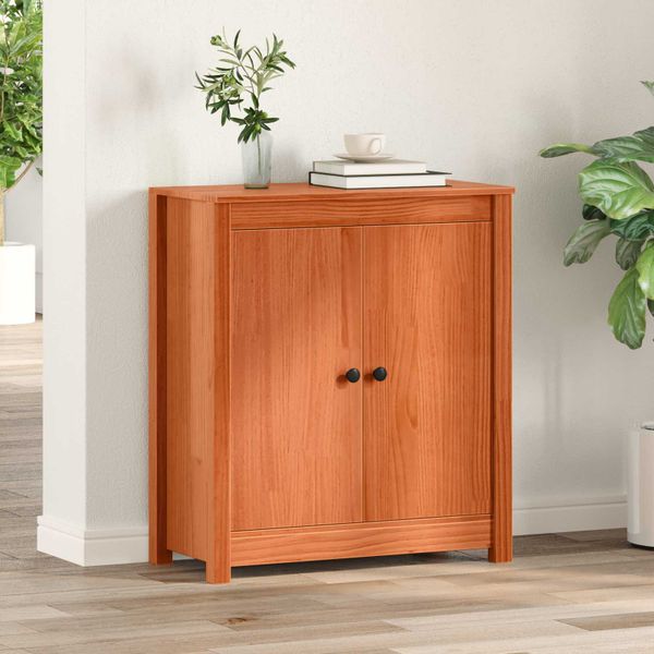 vidaXL Servírovacia skriňa Včelí hnedý 70 x 35 x 80 cm
