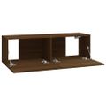 vidaXL Nástenné TV skrinky 4 ks hnedý dub sonoma 100x30x30 cm