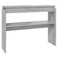 vidaXL Konzolový stolík sivý dub sonoma 102x30x80 cm spracované drevo