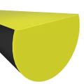 vidaXL Chrániče hrán 2 ks žlto-čierne 4x3x100 cm PU
