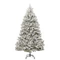 vidaXL Umelý Sklápací Vianočný Stromček 300 LED Zelená a biela 240 cm