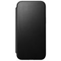 Puzdro Nomad Modern Leather Folio pre iPhone 15 Plus 6,7" čierne