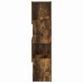vidaXL Rohová skrinka 25,5x25x102cm Kompozitné drevo Dymová dub