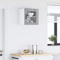 vidaXL Nástenný sklenený kabinet PORTO Sivý Sonoma 40 x 31 x 40 cm