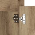 vidaXL LED nočný stolík dub artisan 38 x 34 x 61 cm Kompozitné drevo