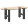 vidaXL Nohy konferenčného stolíka, antracitové, 2 ks, 30 x (30-31) cm, oceľové