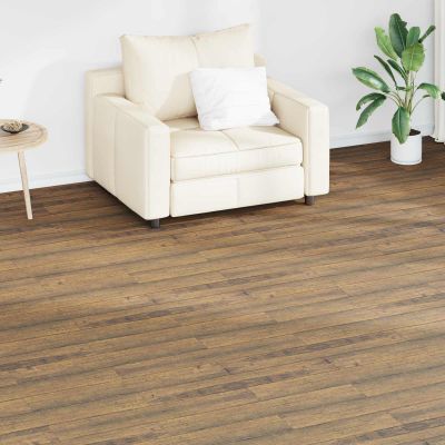 vidaXL Podlahové dosky 18 pcs Walnutová hnedá 2,51 m² PVC