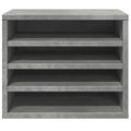 vidaXL Organizér na stôl betónovosivý 36x26x29,5 cm kompozitné drevo