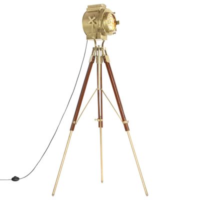 vidaXL Lampa na statíve, mangový masív 193 cm