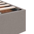 vidaXL Postel s úložným prostorem a matrací Sivohnedá 90 x 200 cm