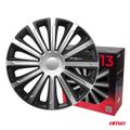 Poklice Trend 13” černo – stříbrná sada 4ks COLOR BOX