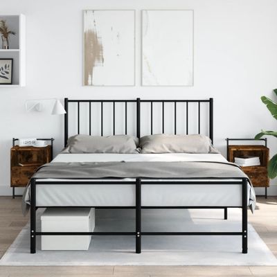 vidaXL Nočné skrinky nástenné 2 ks dymový dub 40x30x61cm kompoz. drevo