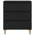 vidaXL Servírovacia skriňa Čierny dub 60 x 35 x 70 cm Kompozitné drevo