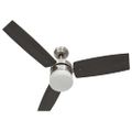 vidaXL Stropný ventilátor so svetlom a ovládačom 108 cm, tmavohnedý