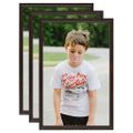 vidaXL Fotorámiky na stenu alebo stôl 3 ks čierne 70x90 cm MDF