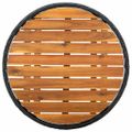 vidaXL Záhradný bistro set 3 ks Čierna polyratan
