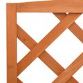 vidaXL Podstavec na kvetináč s mriežkou oranžový 70x42x120 cm jedľový masív