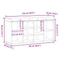 vidaXL Lavička na topánky Artisan Dub 102x32x50 cm Konštrukčné drevo