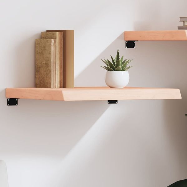 vidaXL Nástenná polica 60x50x(2-6) cm neošetrený dubový masív