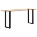 vidaXL Nohy ku konzolovému stolu v tvare U, 2 ks, čierne, 38 x (72-73) cm, oceľové
