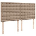 vidaXL Boxspring posteľ s matracom kapučínová 200x200 cm umelá koža