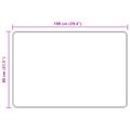 vidaXL Behúň MARSA Antracitová 80 x 100 cm Polyester a PVC