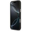 Karl Lagerfeld FW Zrnitý Karl & Choupette hlavičky špendlíky a logo obal pre iPhone 17 Pro Max čierna