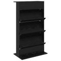 vidaXL Regál na časopisy Čierny dub 70 x 41 x 126 cm Kompozitné drevo