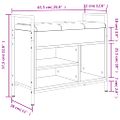 vidaXL Lavička na topánky sivá sonoma 65,5x32x57,5 cm kompozitné drevo
