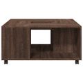 vidaXL Konferenčný stolík hnedý dub 80x80x40 cm kompozitné drevo