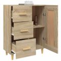 vidaXL Komoda vo farbe dubu sonoma 69,5x34x90 cm spracované drevo