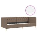 vidaXL Pohovka s matracom USB sivohnedá látková 90x200 cm
