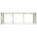 VidaXL kvetináč Biela 120x40x80 cm Oceľ valcovaná za studena