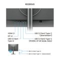 BenQ LCD RD280UG 28" IPS/3840x2560/5ms/400nits/2000:1/120Hz/DP/HDMI/USB/repro/pivot/pro programátory 3:2/zadní osvětlen Monitor, 28,2" IPS, 3840 × 2560 px, 120 Hz, HDR400, USB-C 90W, KVM, MoonHalo osvetlení, nano matný, 3:2, cerný