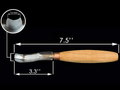 Beavercraft K8a/14 Compact Short dláto 8 cm, jaseňové drevo