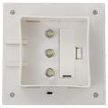 vidaXL Vonkajšie solárne svietidlá 12 ks biele 12 cm LED štvorcové
