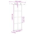 vidaXL Posuvné dvere s kovaním 76x205 cm tvrdené sklo a hliník úzke