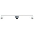 vidaXL 360° sprchový odtok so štíhlym modelom Strieborná 80 cm