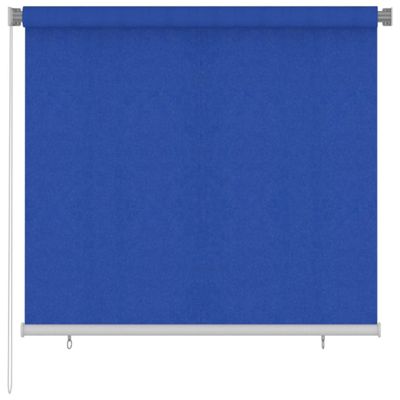 vidaXL Vonkajšia zatemňovacia roleta 160x140 cm modrá HDPE