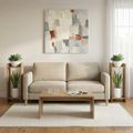 vidaXL Stojan na rastliny 2 ks Dub artisan 30 x 30 x 80 cm