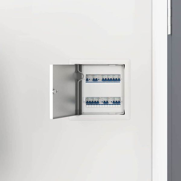 vidaXL Access Panel 2 pcs Biela 23 x 23 x 3 cm Oceľ
