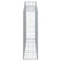 vidaXL Oblúkové gabiónové koše 50 ks 200x30x100/120cm pozinkov. železo
