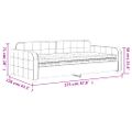 vidaXL Denná posteľ s matracom čierna 100x200 cm zamat