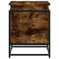 vidaXL Úložný box s vekom dymový dub 60x40x51,5 cm kompozitné drevo