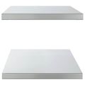 vidaXL Nástenné police 2 ks 100x40 cm strieborné nehrdzavejúca oceľ