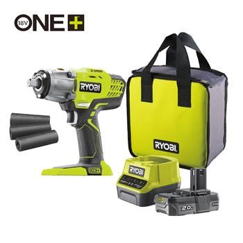 Ryobi, R18IW3-120S, 18V One Plus ™ rázový trojrychlostný utiahovák