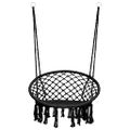 vidaXL Závesná hojdačka 80 cm antracitová